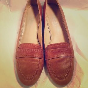 Talbots tan loafers size 7.5N. Gently worn